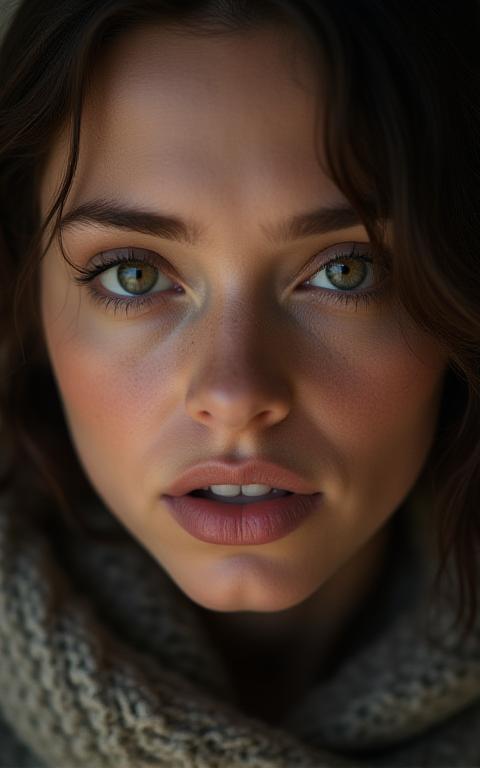 Portrait artistique en lumière naturelle