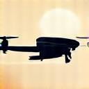 Drone volant, icône représentant le tournage aérien